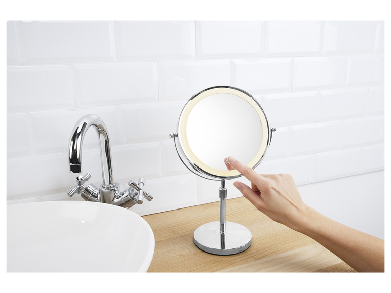 Gehe zu Vollbildansicht: CIEN Kosmetikspiegel, mit LED-Beleuchtung, 3 Lichtfarben - Bild 8