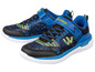 Blau-schwarze WellWalk Sneaker mit Schnürsenkeln und Klettverschluss.