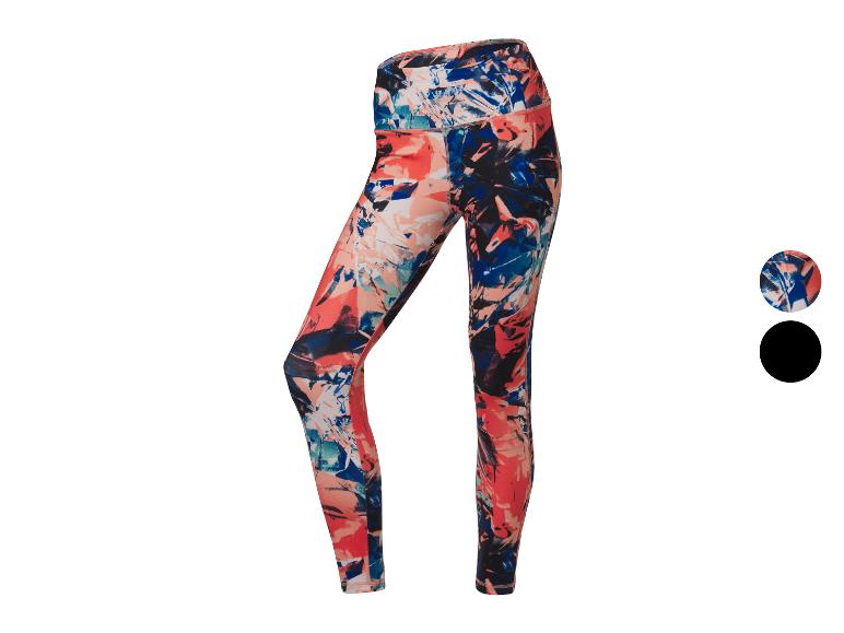 Sportleggings mit buntem Muster.