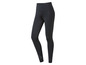 Schwarze Yoga-Leggings mit hohem Bund.