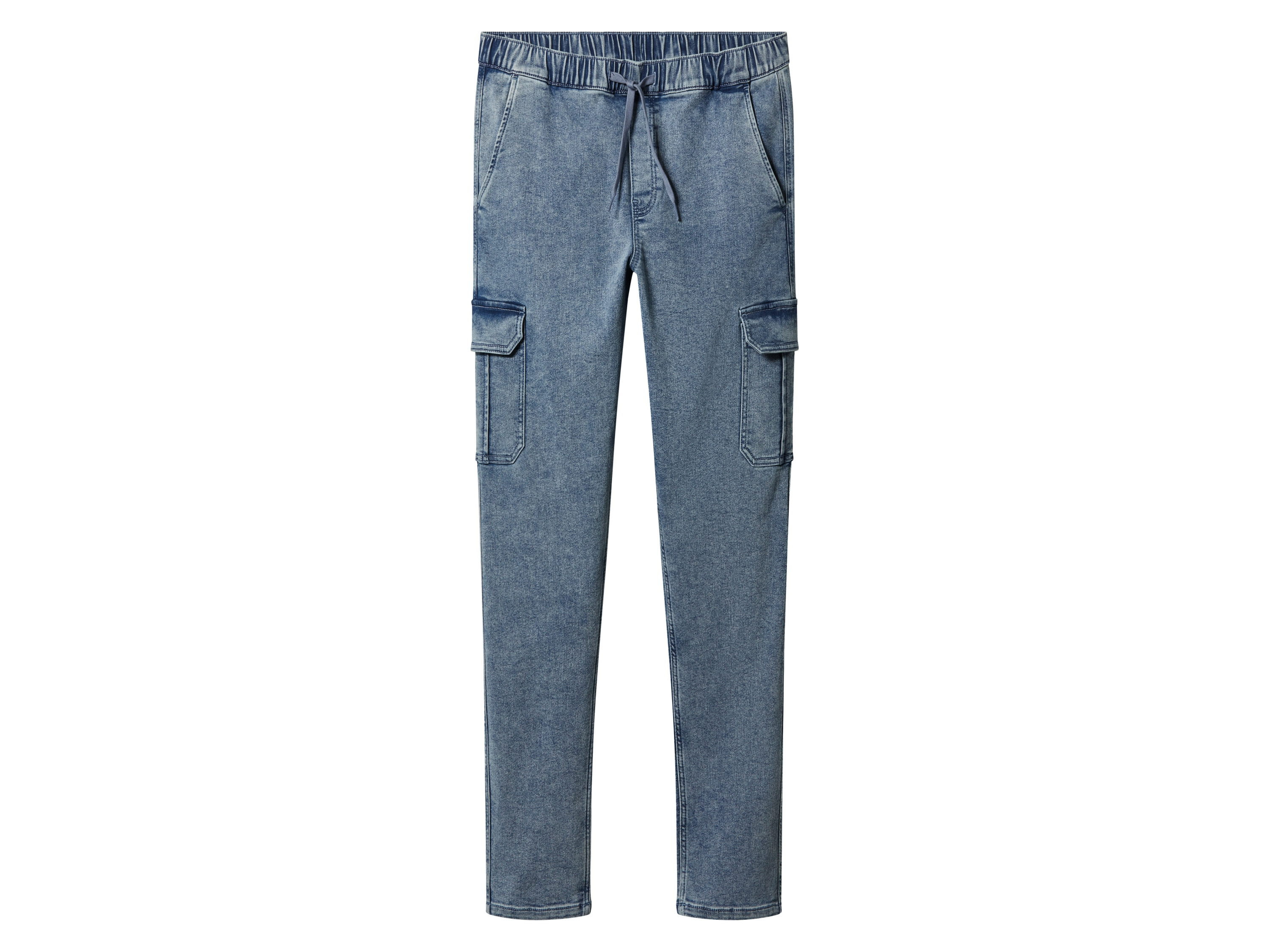 ESMARA MEN Herren Cargo-Denim-Joggers (Blau, 48)