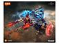 Actionfiguren von Iron Man, Thor und Captain America im Kampf, mit Blokees und Infinity Saga Logos.