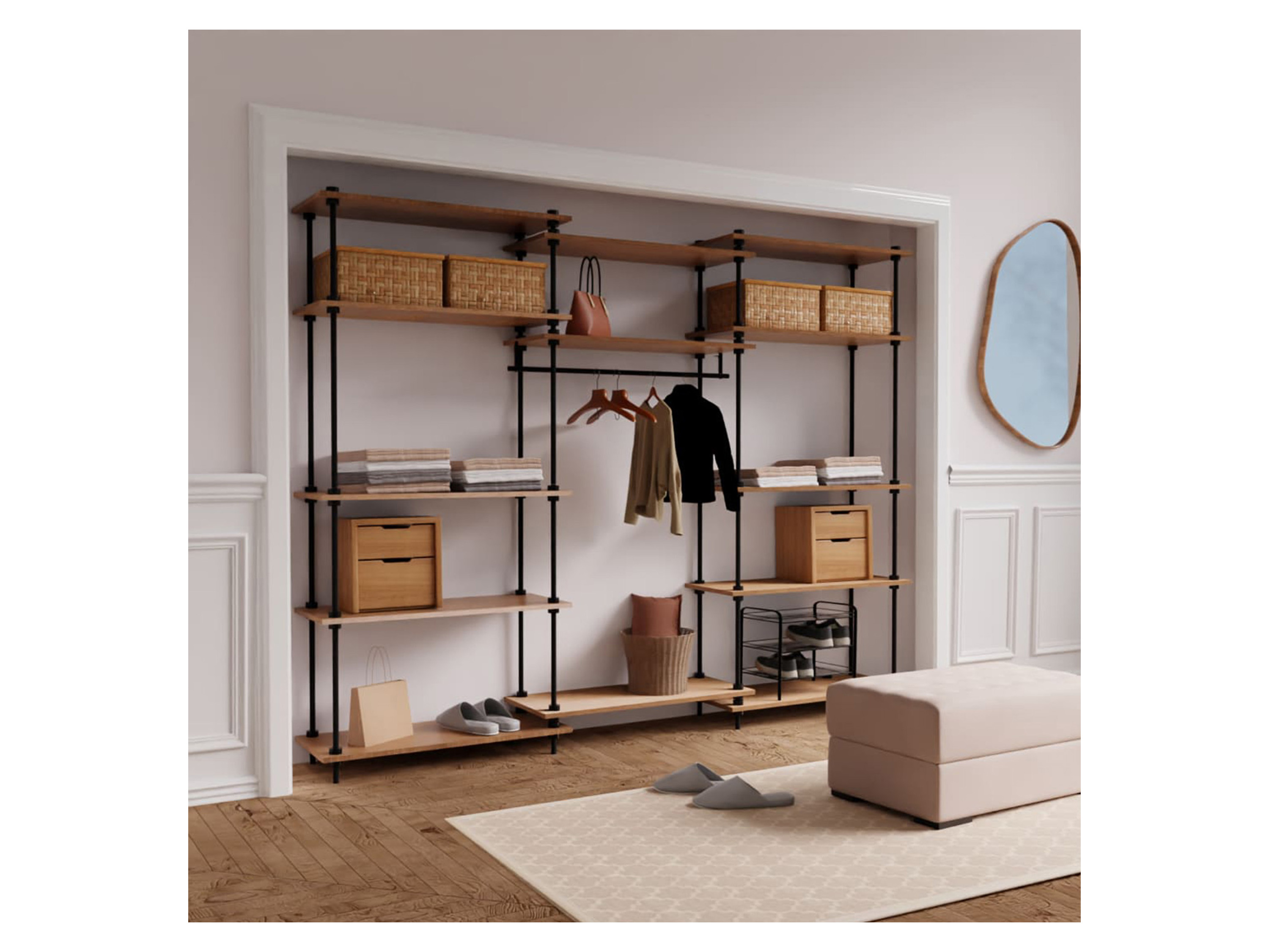 Thumbnail - AR SHELVING Regalsystem Kleiderschrank DECO (L)