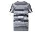 Schwarz-weiß gestreiftes Kurzarm-T-Shirt