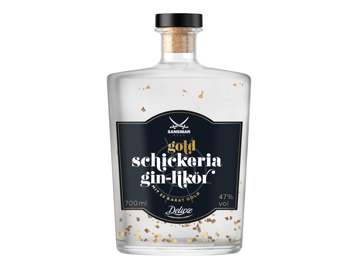 Vol mit 47% LIDL | Gin-Likör Schickeria Gold SANSIBAR