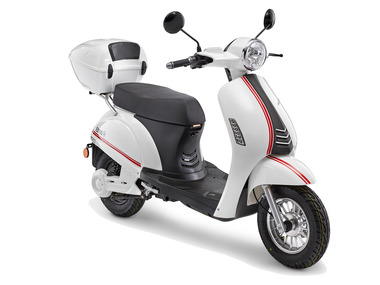 Luxxon - E-Roller »E3000« 3000 W, 25 km/h, 45 km/h (45 km/h, weiß)