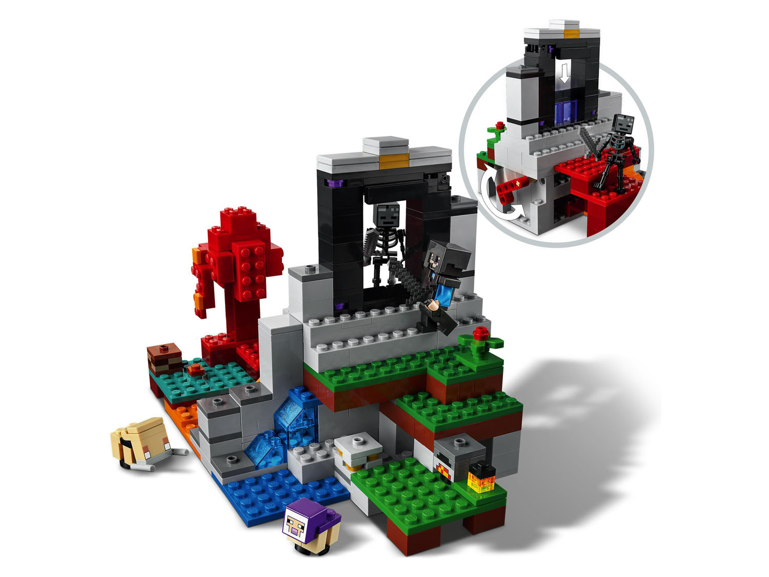 Lego Minecraft 21172 »Das zerstörte Portal« | LIDL