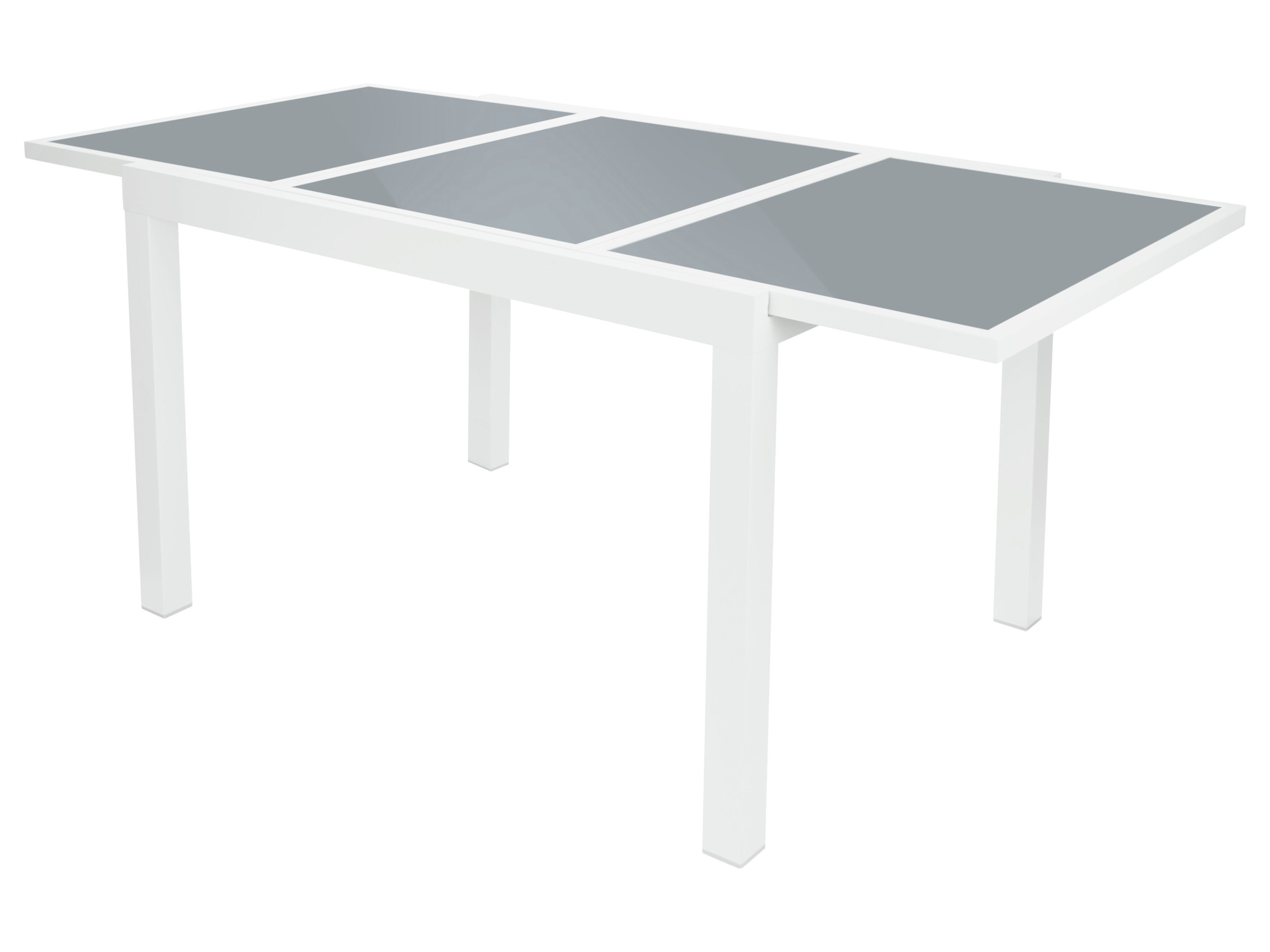 Thumbnail - LIVARNO home Alu-Gartentisch »Houston«, ausziehbar, weiß/hellgrau