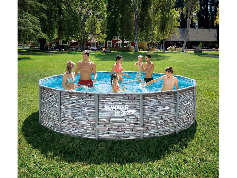 Gehe zu Vollbildansicht: Summer Waves Elite Pool mit Metallrahmen - Bild 10