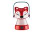 Rote LED-Taschenlampe in Fuchsform.