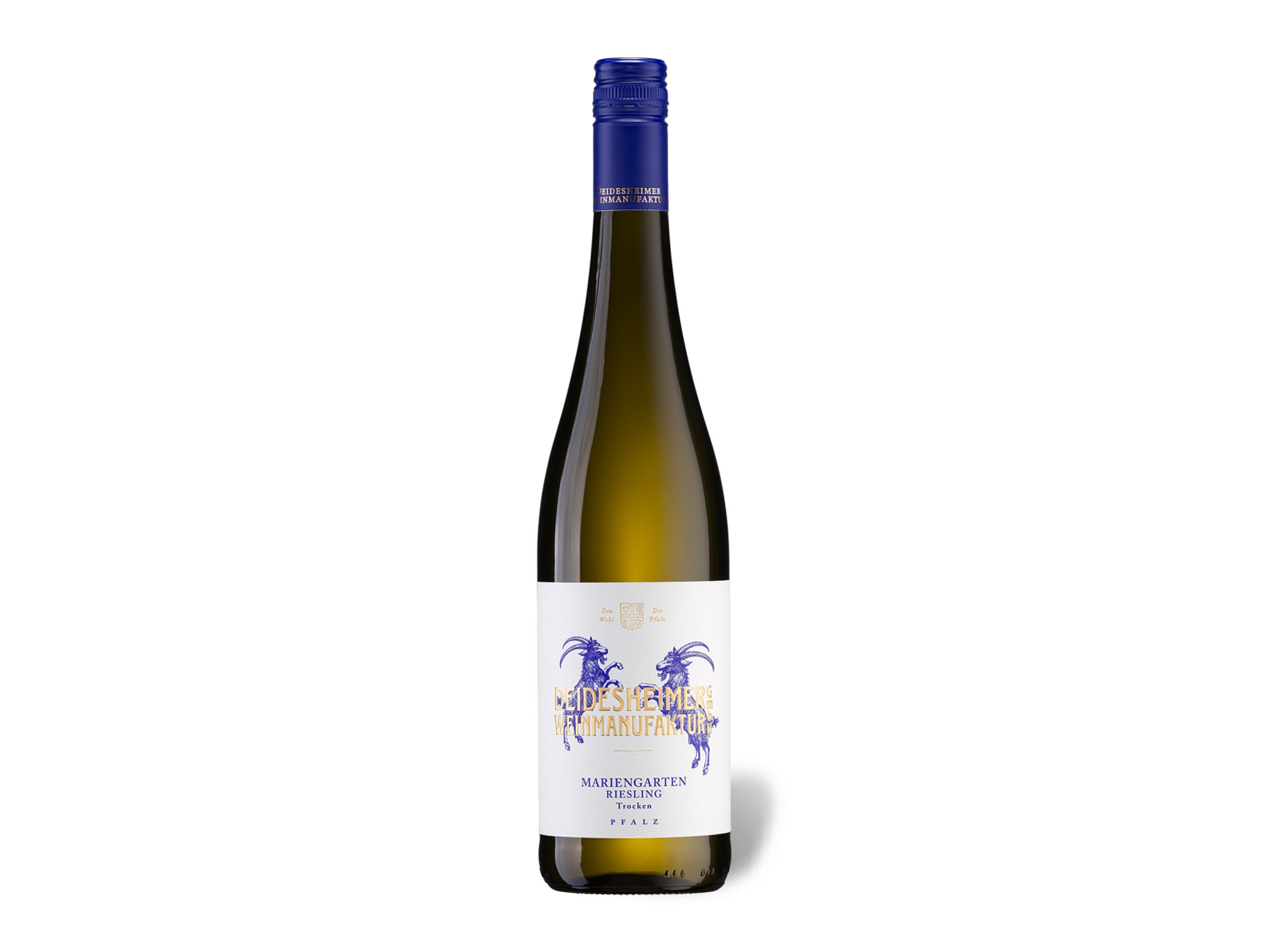 Lidl Wein-Angebot - DEIDESHEIMER WEINMANUFAKTUR Forster Mariengarten Riesling Pfalz QbA trocken, Weißwein 2024 - Mindestbestellmenge 6