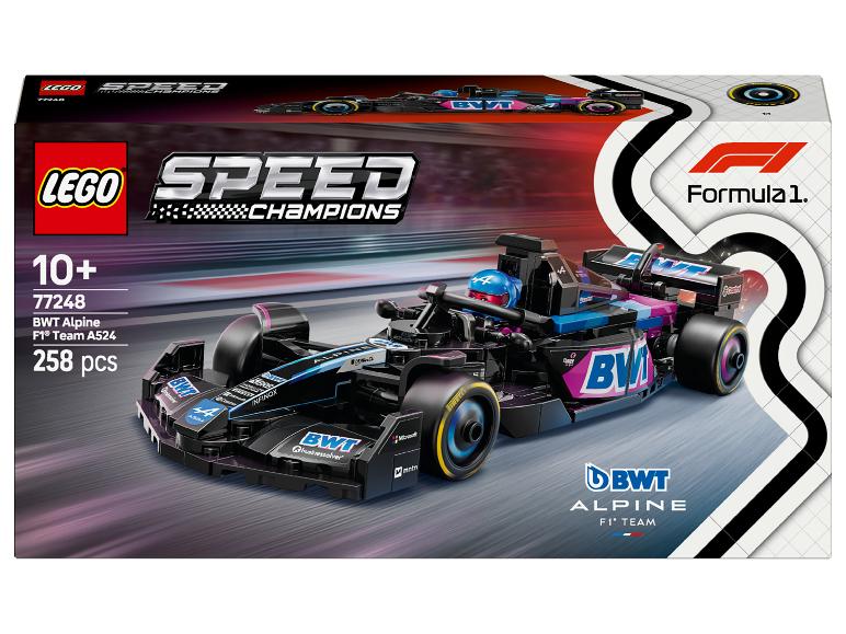 LEGO Speed Champions Box mit dem BWT Alpine F1 Team A524 Rennwagen