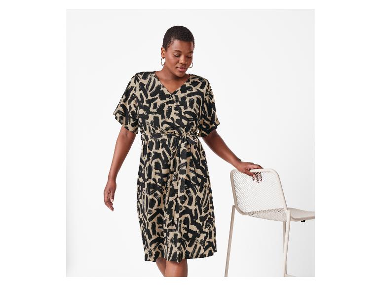 Damen Kleid, mit Crêpe-Struktur
