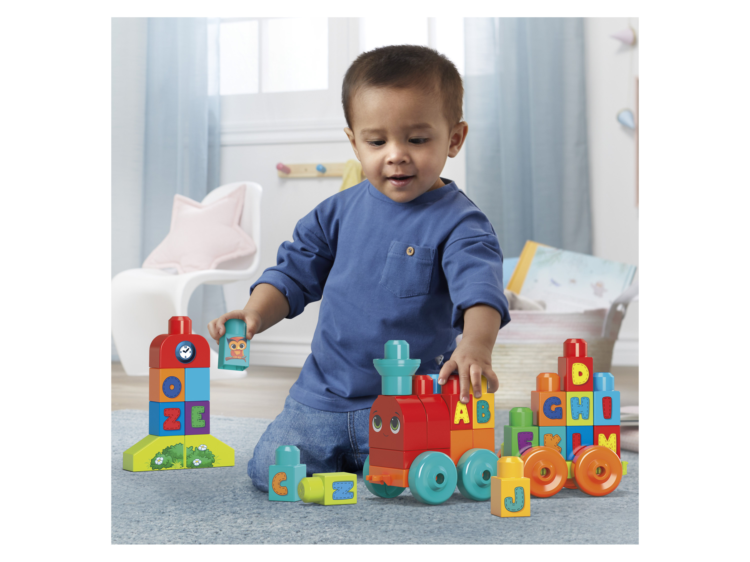 Thumbnail - Mega Bloks ABC Lernzug, 60-teilig