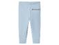 Hellblaue Baby-Leggings mit „MICKEY“-Aufdruck am Bund.