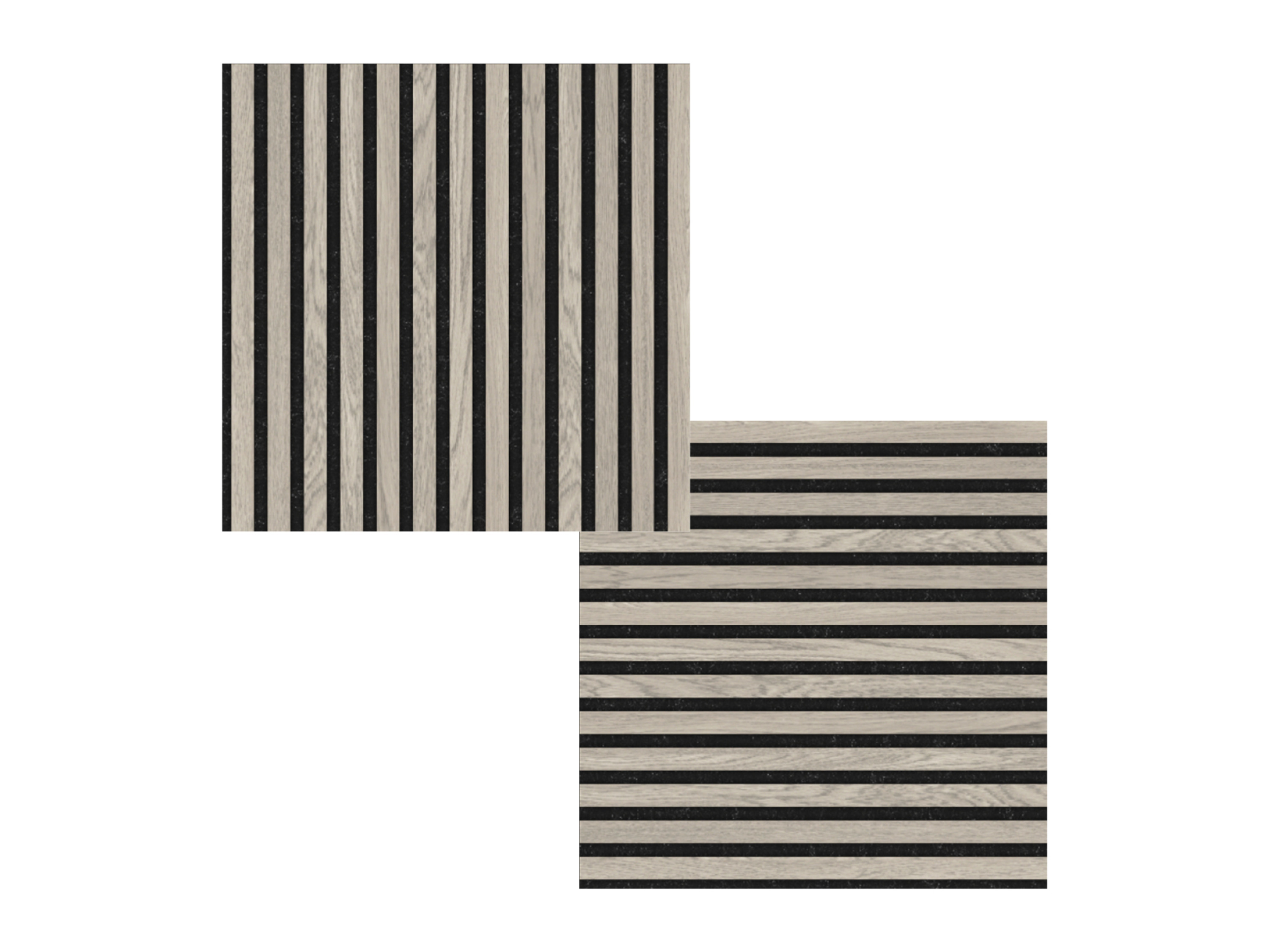 FIBROTECH® Square Akustikpaneele FSC zertifiziert Inhalt. 2 Stück, 52x52x2,2 cm (Grey Oak)