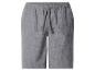 Graue Leinen-Shorts mit elastischem Bund und Kordelzug