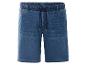 Blaue Jeans-Shorts mit Kordelzug.