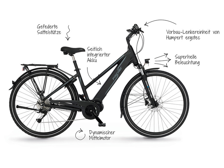 Gehe zu Vollbildansicht: FISCHER E-Bike Trekking VIATOR 4.1i, 28 Zoll, Modell 2022 - Bild 20