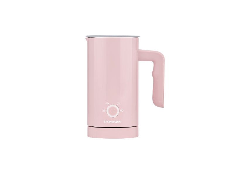 Rosa SilverCrest Milchaufschäumer.