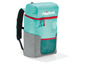 Ein türkisfarbener Mistral Kühlrucksack mit Netzfach.