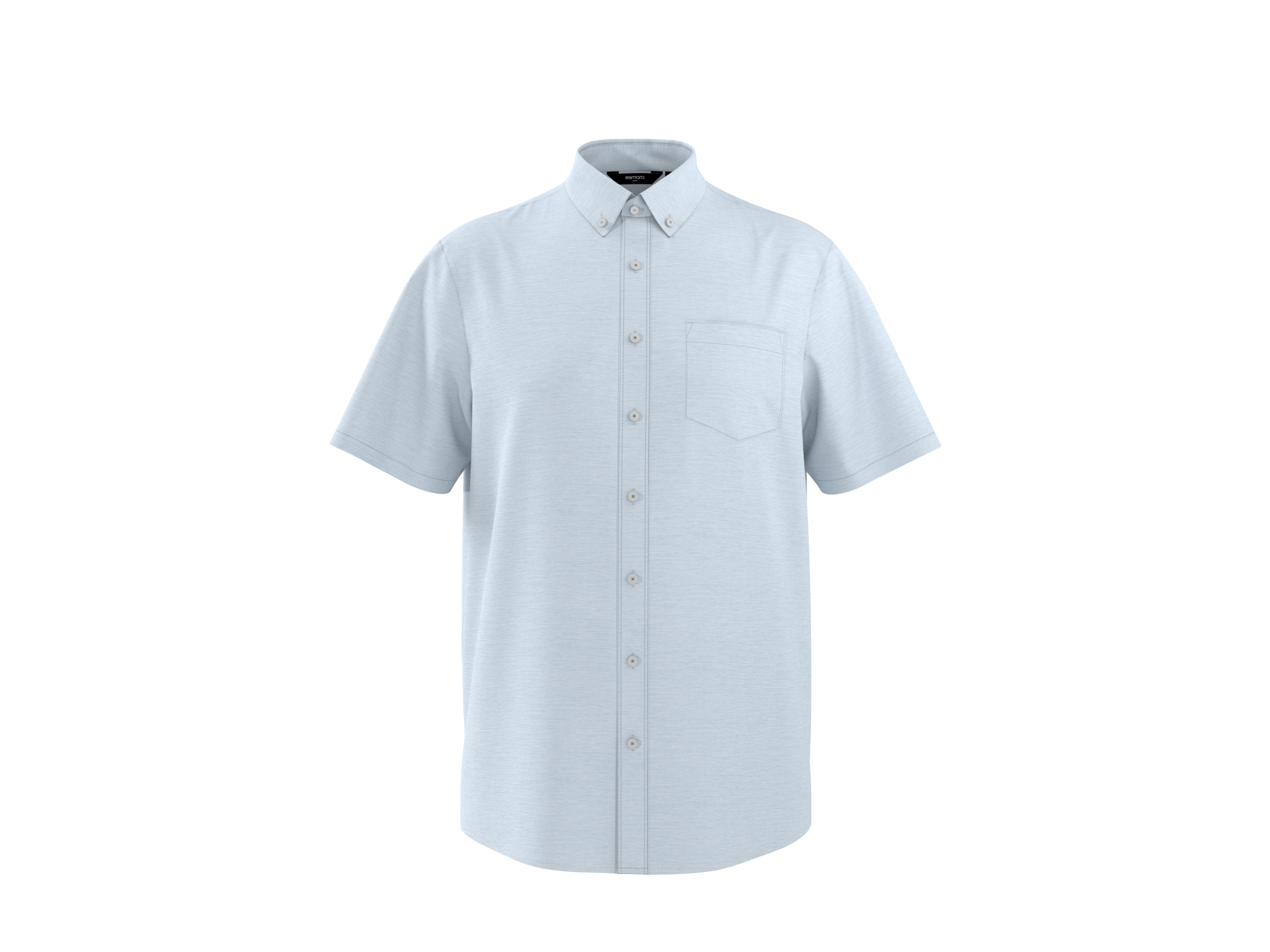 ESMARA MEN Herren Freizeithemd mit Leinen (Blau, XL (43/44))