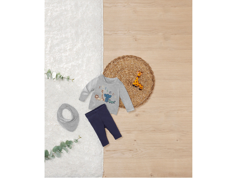 Gehe zu Vollbildansicht: lupilu® Baby-Set, 3-teilig, aus reiner Bio-Baumwolle - Bild 11