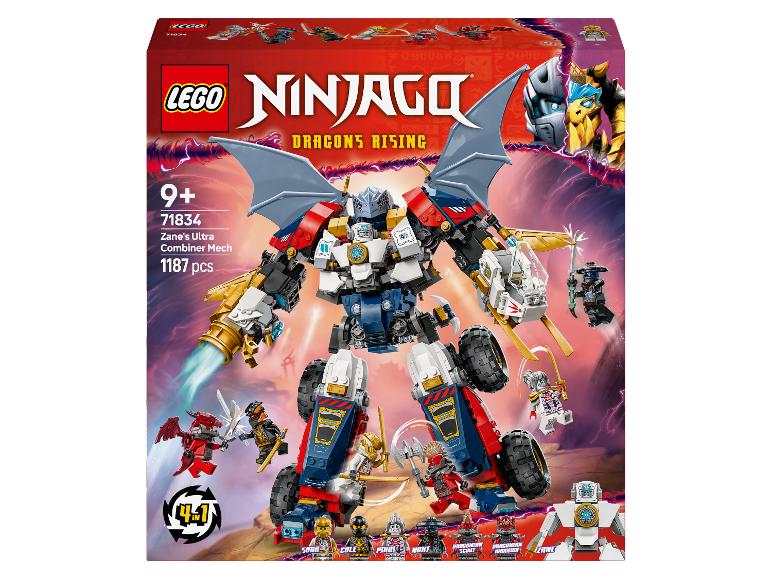 LEGO Ninjago Zane's Ultra Combiner Mech Set mit 1187 Teilen.