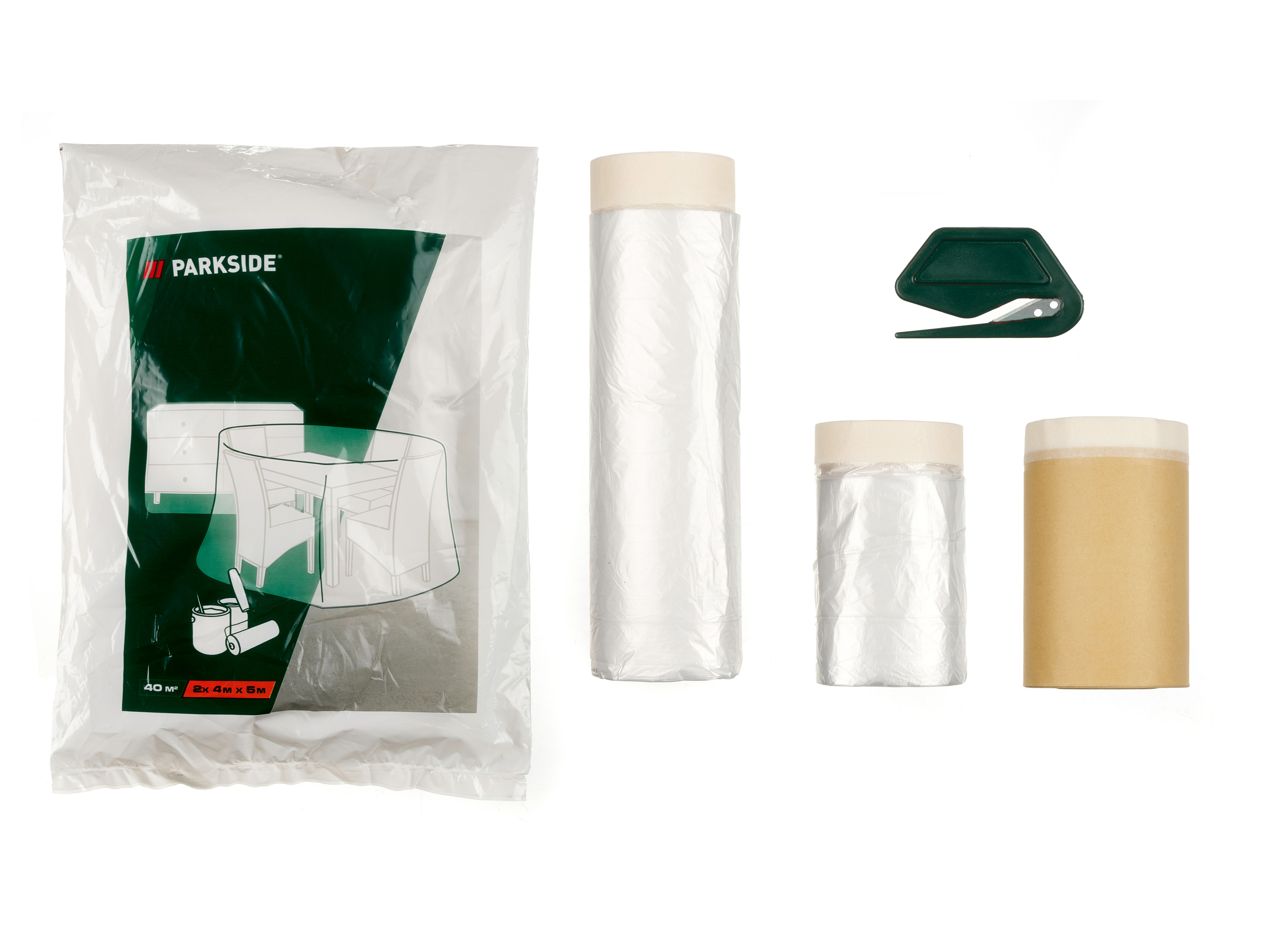 Thumbnail - PARKSIDE® Abdeckfolienset und Staubschutztür (Abdeckfolienset - Innenbereich)