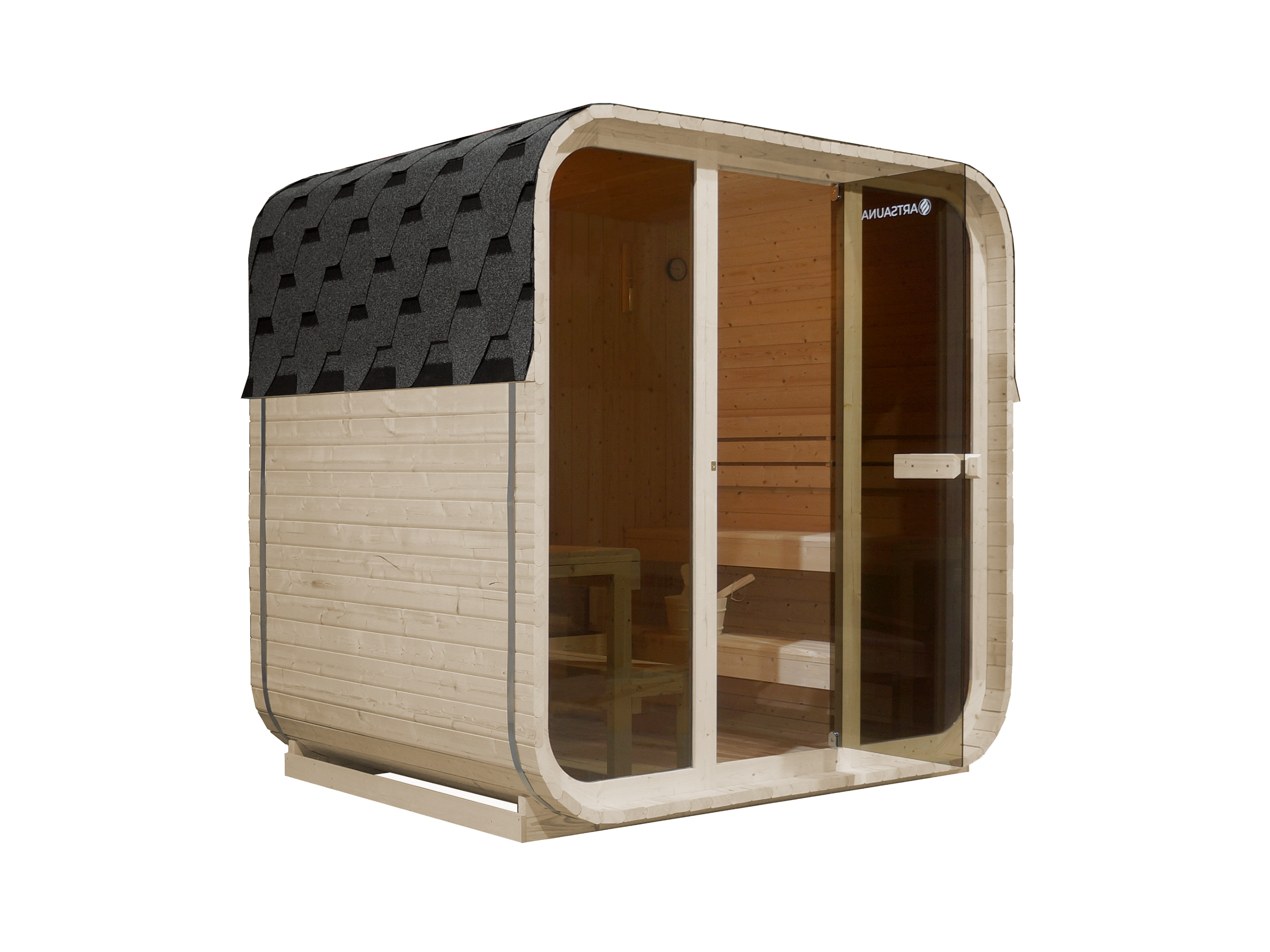 ARTSAUNA Cube Fasssauna »Fjora«, aus Fichtenholz – Bild 3 von 4