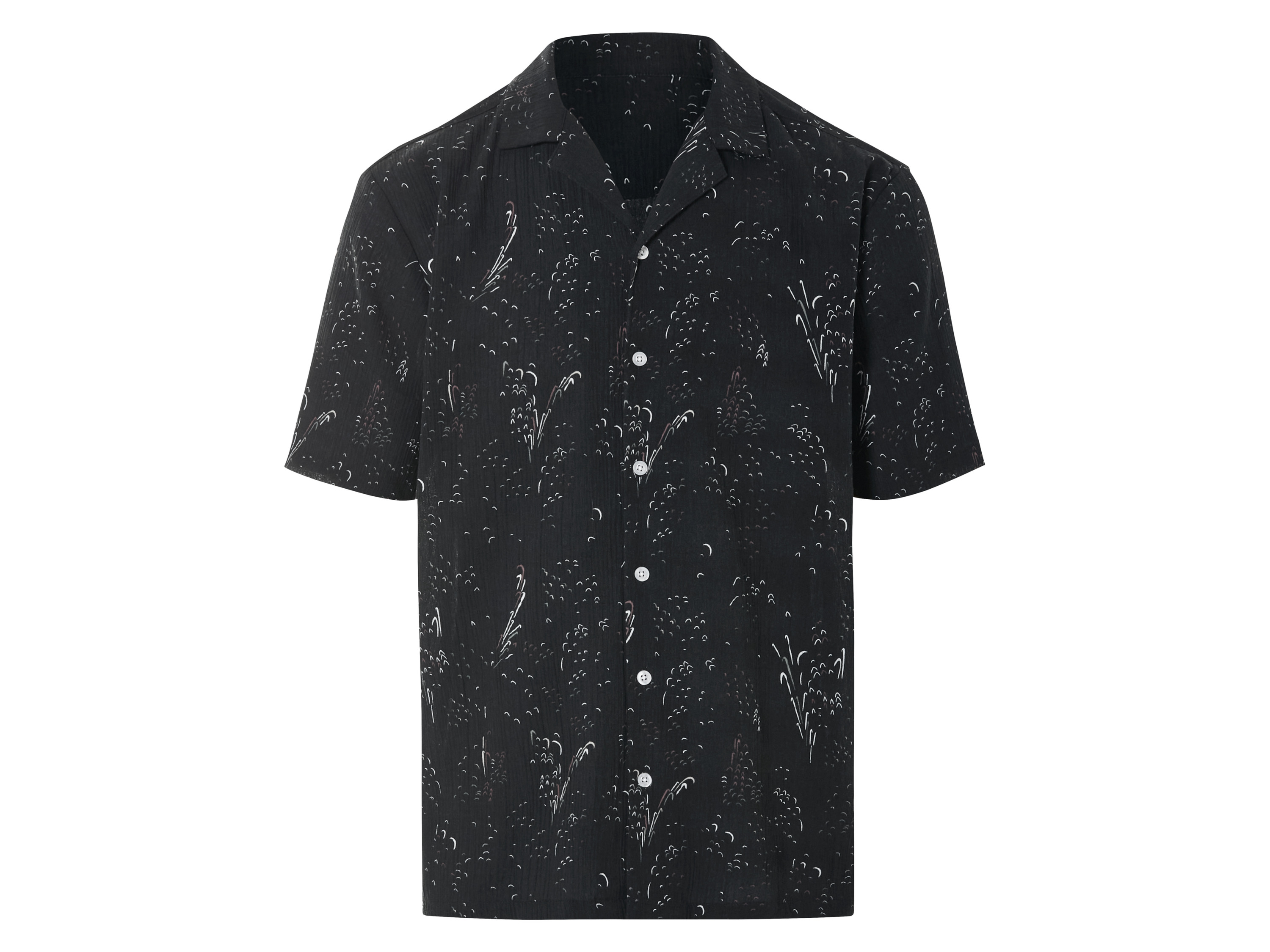 LIVERGY® Herren Resortshirt (Schwarz, XL (43/44))