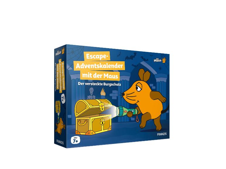Escape-Game Adventskalender mit Die Maus, „Der versteckte Burgschatz“, für Alter 7+