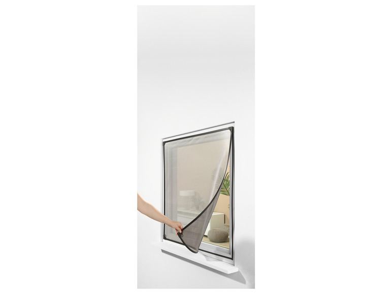 Gehe zu Vollbildansicht: LIVARNO home Insektenschutzfenster, magnetisch, 110 x 130 cm mit Blend- und Sonnenschutz - Bild 6
