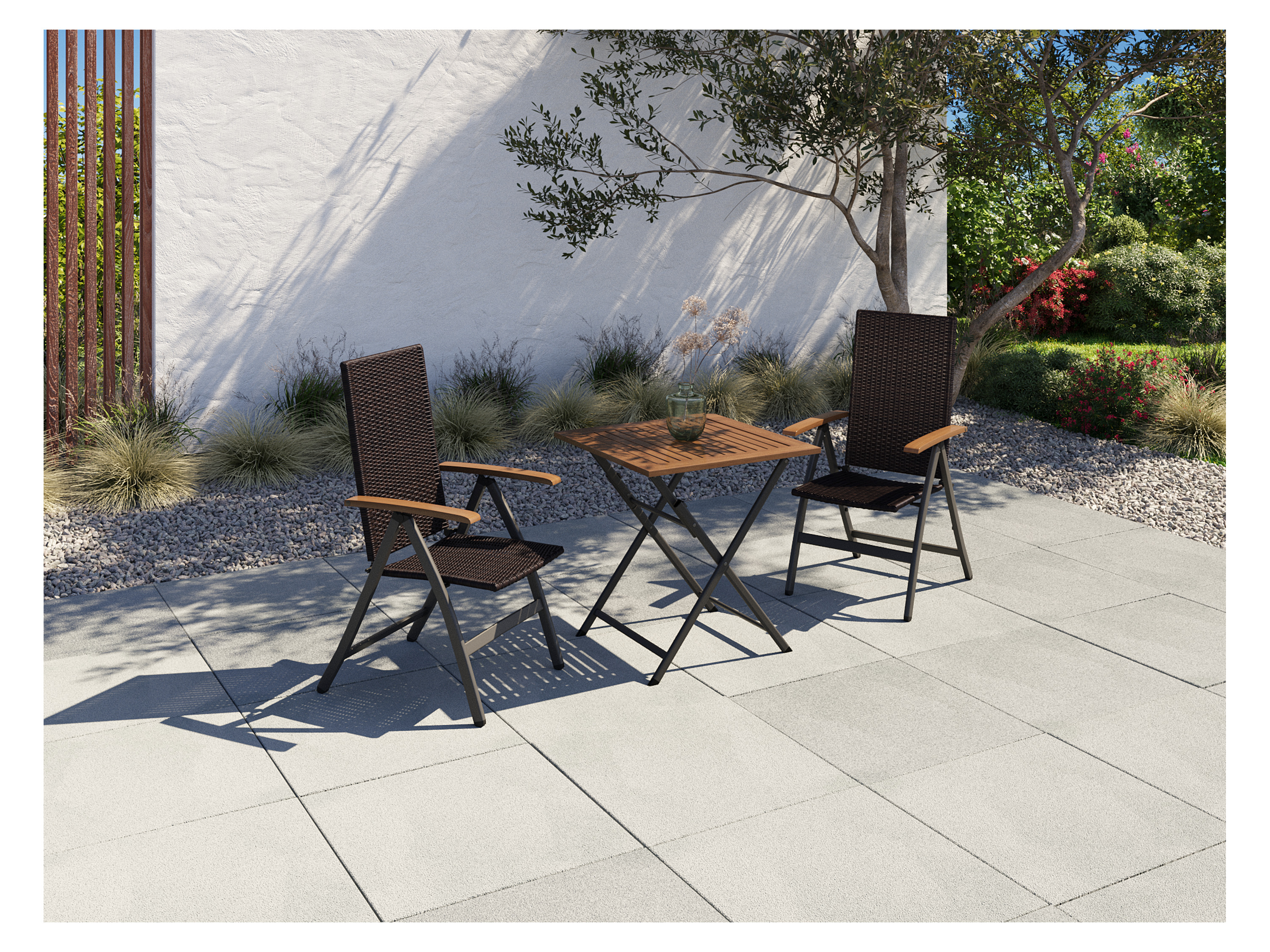 Thumbnail - LIVARNO home Geflecht Klappsessel »Valencia«, 2 Stück, braun