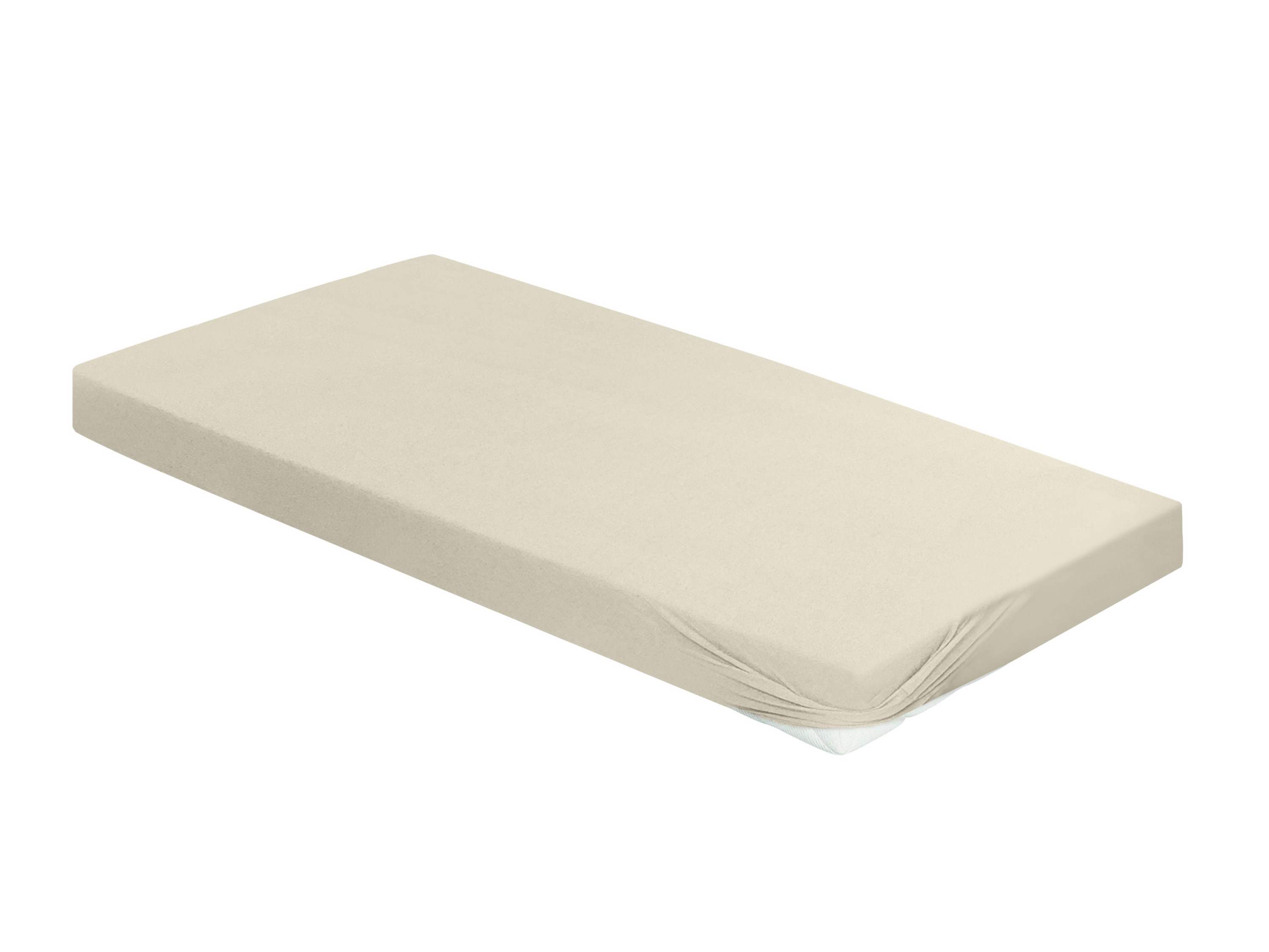 Thumbnail - Bierbaum Biber Spannbetttuch 1001 (80 beige, 150 x 200 cm)