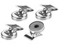 Drei magnetische Metallclips mit Klammer.