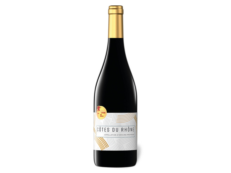 Gehe zu Vollbildansicht: Côtes du Rhône AOP trocken, Rotwein 2019 - Bild 1