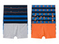 Ein 5er-Pack Boxershorts für Jungen mit Basketball-Print und Streifen.