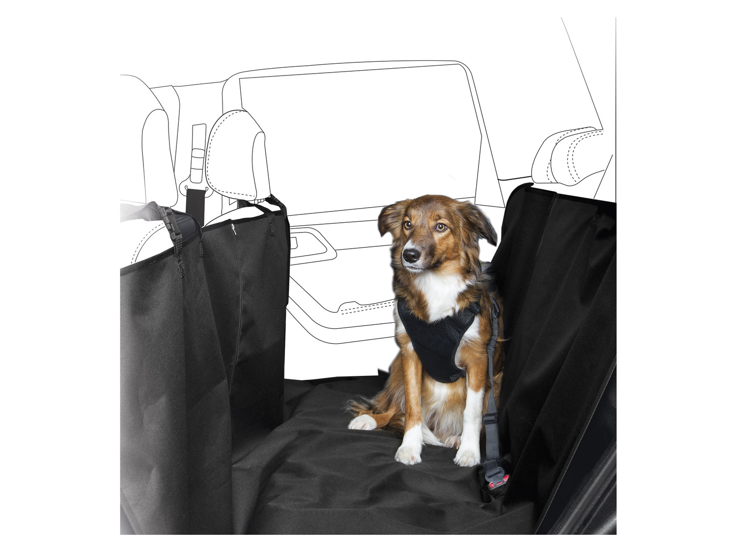 zoofari® Auto-Schondecke kratzfest, für Hunde, zum Ein…