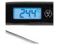 Digitales Thermometer mit Anzeige von 24.4°C und C/F-Taste.