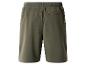 Herren-Sportshorts in Khaki mit elastischem Bund und Gesäßtasche.