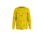 Gelbes langärmeliges Kinder-Sweatshirt mit Allover-Cartoon-Motiv