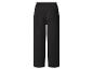 Schwarze, weite Damenhose mit elastischem Bund.