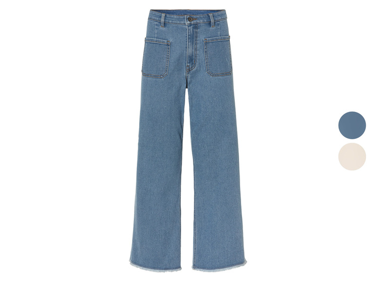 Gehe zu Vollbildansicht: esmara® Damen Jeans, Wide Leg, 7/8-Länge - Bild 1