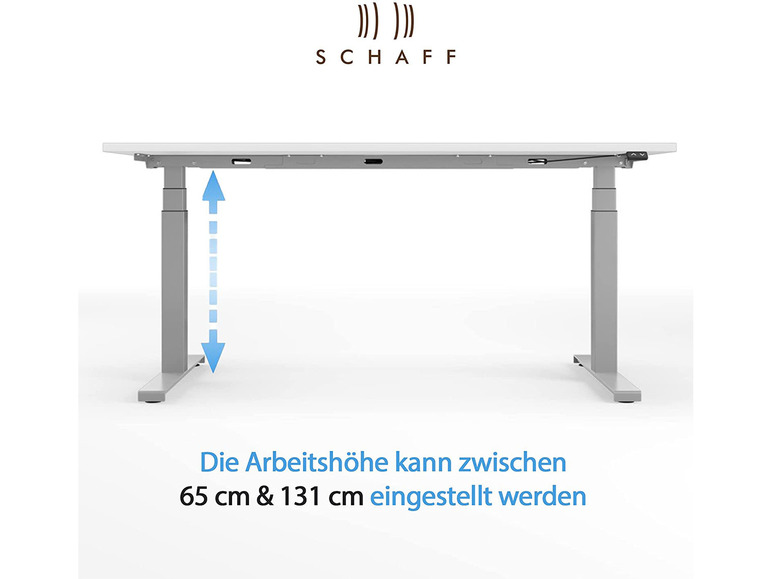 Gehe zu Vollbildansicht: Schaff Schreibtisch »LifeUp You«, elektrisch stufenlos höhenverstellbar - Bild 130