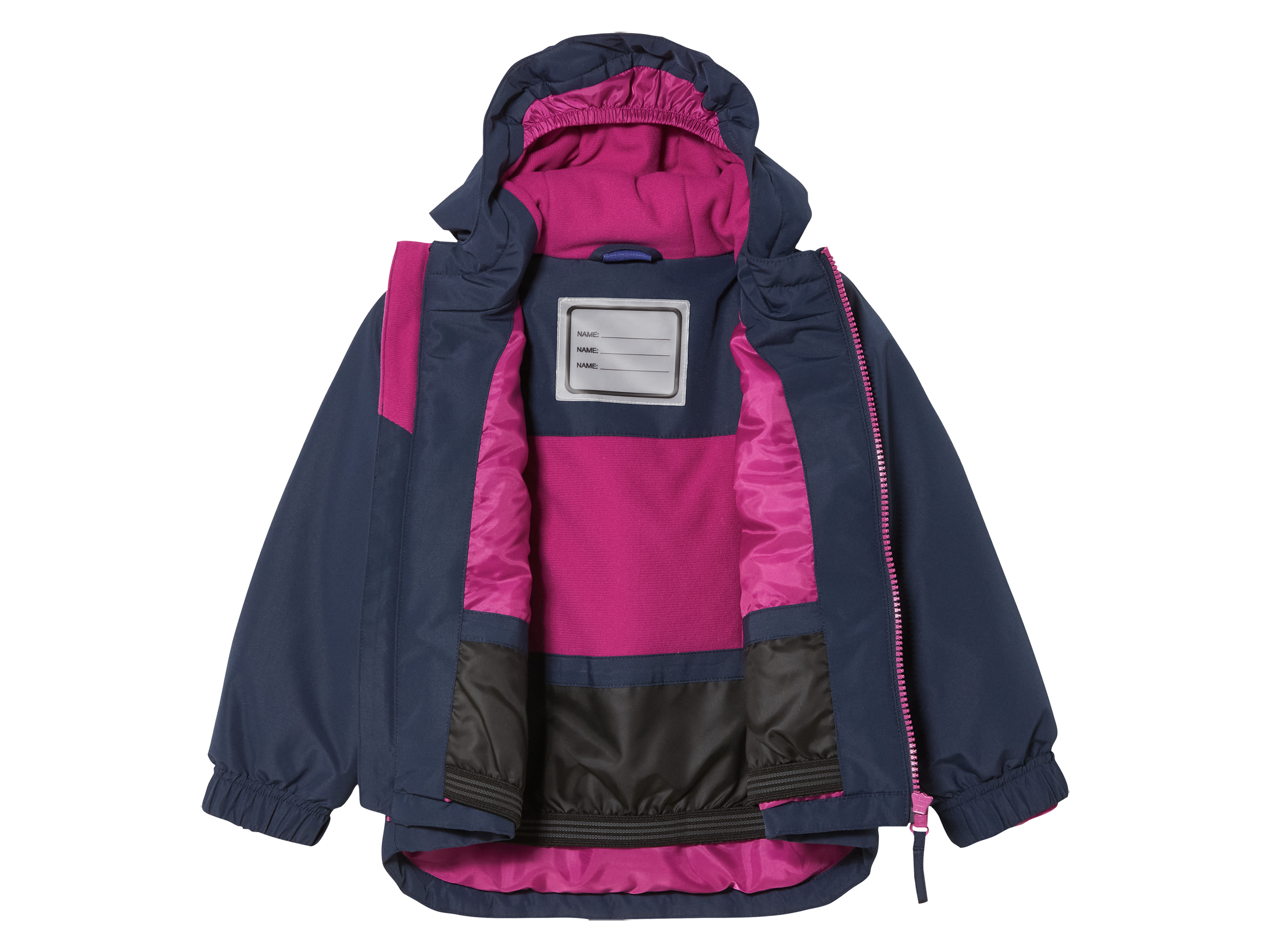Thumbnail - lupilu® Kleinkinder Schneejacke (navy/pink, 86/92)