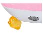 Eine rosa Baby Born Badewanne mit einer gelben Ente.