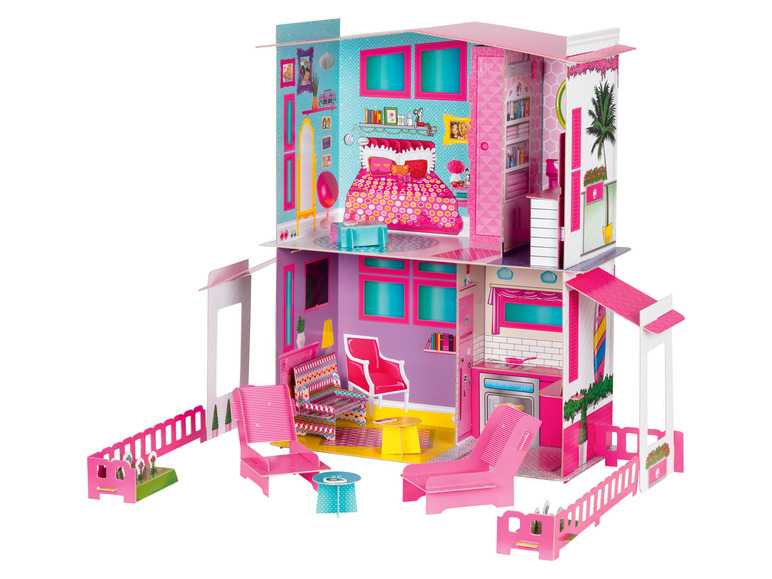 Gehe zu Vollbildansicht: Lisciani Barbie Dream Summer, zweistöckige Villa - Bild 1