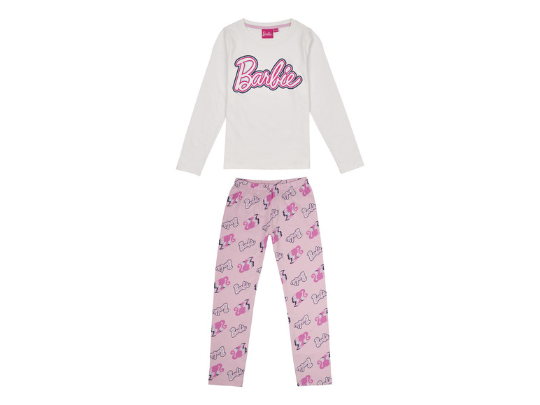 Gehe zu Vollbildansicht: Barbie Kleinkinder / Kinder Mädchen Pyjama mit Print - Bild 7