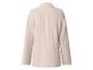 Rückenansicht eines hellbeigen Damenblazers mit langen Ärmeln und klassischem Kragen.